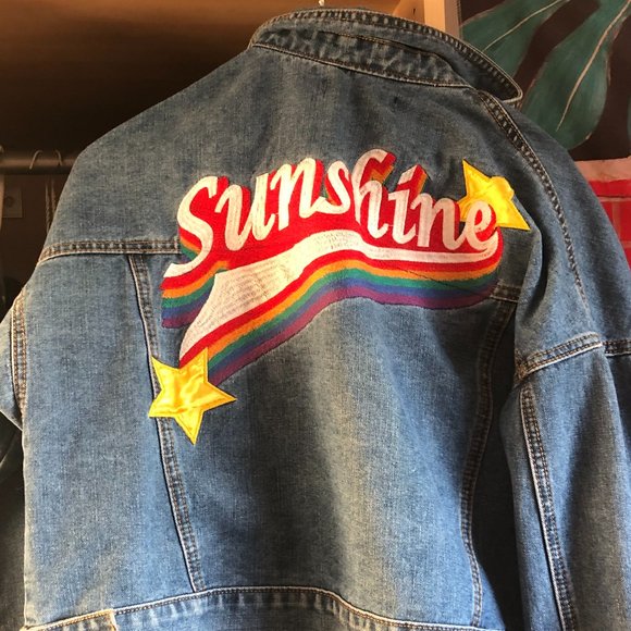 cropped jean jacket - Picture 2 of 2